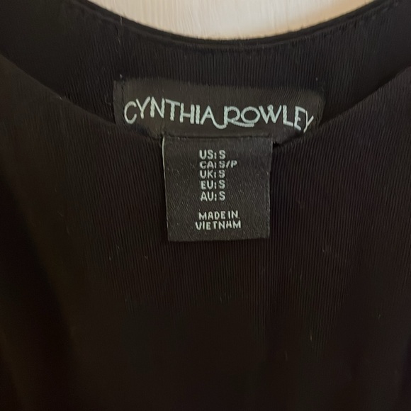 Black Cynthia Rowley Maxi Dress with Tie at Waist (Women’s Small) - Picture 6 of 7